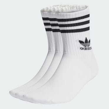 adidas Originals - Crew 3-Pack Socks - Unisex - White/Black