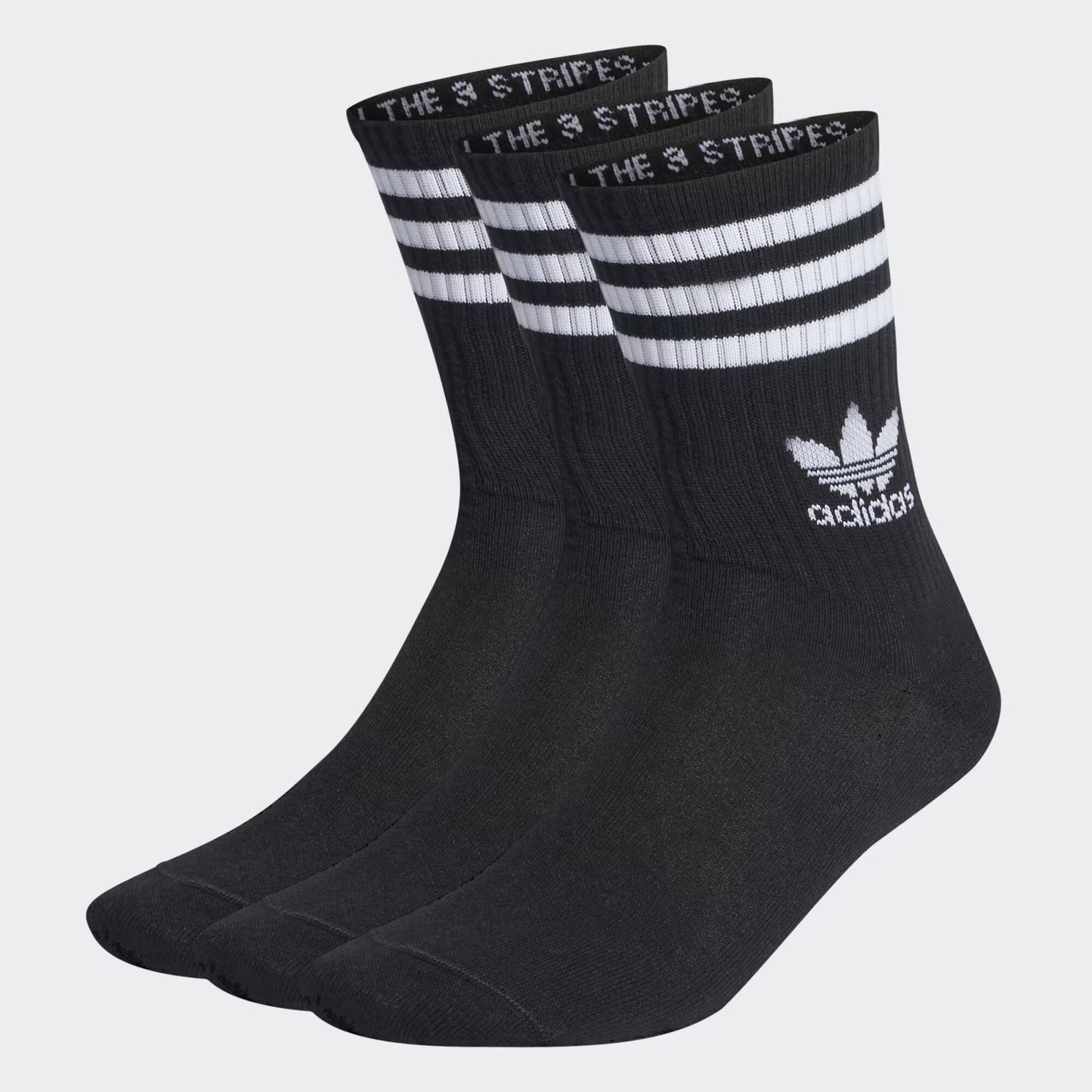 adidas Originals - Crew 3-Pack Socks - Unisex - White/Black