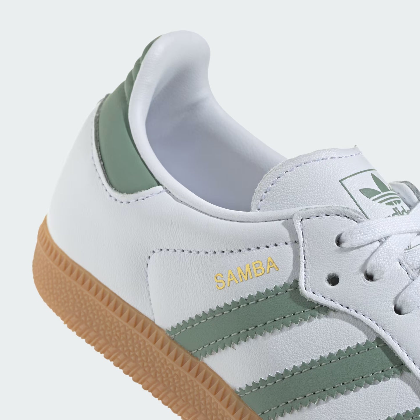 adidas Samba OG - GS - Cloud White Silver Green